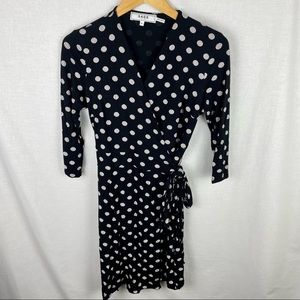 Sade New York Stitch Fix Martey Knit Polka Dot Wrap Dress